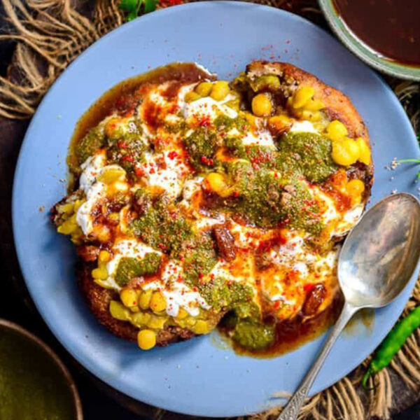 ALOO TIKKI CHOLEY CHATT